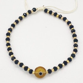Bracelet Perlé Noir et Doré...