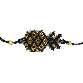 Bracelet Ananas Noir et...