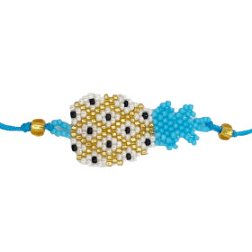 Bracelet Ananas Blanc, Doré...