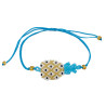 Bracelet Ananas Blanc, Doré et Turquoise