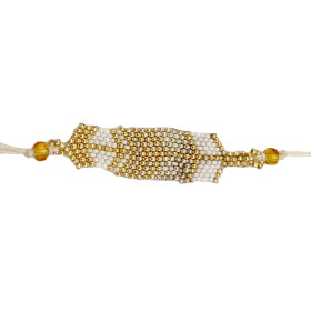 Bracelet Plume Blanc et...