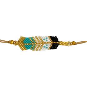 Bracelet Tissé Noir,...