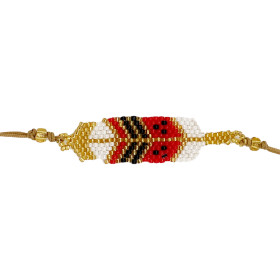 Bracelet Chevron Rouge,...