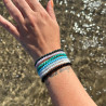 Bracelet Minimaliste en Perles Blanches avec Cordon Blanc Ajustable