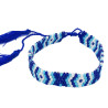 Bracelet en Perles Miyuki Bleu, Turquoise et Blanc avec Motifs Bohèmes