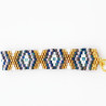 Bracelet Miyuki - Motif Géométrique Irisé et Doré