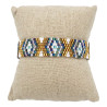 Bracelet Miyuki - Motif Géométrique Irisé et Doré