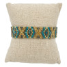 Bracelet Miyuki - Éclat Doré et Turquoise Élégant