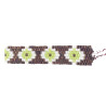 Bracelet Miyuki - Harmonie en Marron, Vert et Blanc