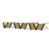 Bracelet Miyuki Élégant - Noir, Doré et Turquoise