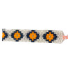 Bracelet Miyuki Tendance - Noir, Orange et Doré