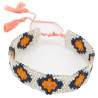 Bracelet Miyuki Tendance - Noir, Orange et Doré