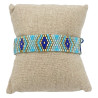 Bracelet Miyuki - Nuances de Bleu et Doré