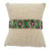 Bracelet Miyuki - Éclat Rose, Vert et Violet