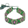 Bracelet Miyuki - Éclat Rose, Vert et Violet