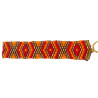 Bracelet Miyuki - Flamme Rouge, Orange et Doré