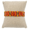 Bracelet Miyuki - Flamme Rouge, Orange et Doré