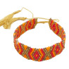 Bracelet Miyuki - Flamme Rouge, Orange et Doré