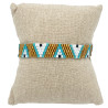 Bracelet Miyuki - Turquoise, Blanc et Doré