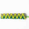 Bracelet Miyuki - Vert, Jaune et Gris Chevron