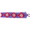 Bracelet Miyuki - Violet, Rouge et Rose Tendre