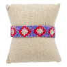 Bracelet Miyuki - Violet, Rouge et Rose Tendre