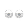 Boucles d'Oreilles en Argent avec Labradorite - Design Bohème Raffiné
