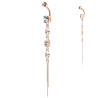 Piercing nombril en or rose avec barre en acier chirurgical et pendentif fantaisie