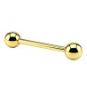 Piercing téton en titane doré bille 5mm