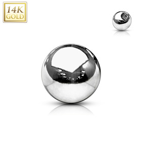 Bille piercing or blanc 14k...