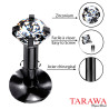 Piercing labret Anodisé titane noir - Tarawa piercing
