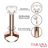 Piercing pour labret, hélix ou tragus acier doré coeur - Tarawa.com
