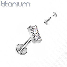 Piercing labret rectangle...