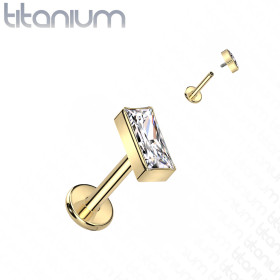 Piercing labret rectangle...