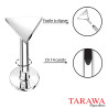 Piercing labret acier cristal carré 3 mm - Tarawa piercing