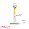 Piercing labret bioflex or 14k rond