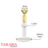 Piercing labret bioflex or 14k cœur