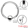 Vente de piercing anneau nez bille acier - Tarawa.com