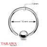 Piercing anneau nombril acier en vente sur Tarawa.om