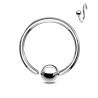 Anneau bille fixe piercing nez fin