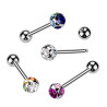Piercing langue acier multi cristaux - Tarawa piercing