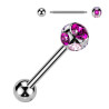 Piercing langue acier multi cristaux - Tarawa piercing