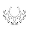 Faux piercing téton motif coeur couleur acier - Tarawa faux piercing