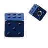Bille dé en acier chirurgical bleu 1.6mm