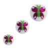 Bille acrylique papillon filetage 1.6mm