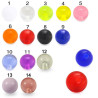 Bille acrylique unie filetage 1.2mm