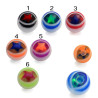 Bille acrylique mix color étoile filetage 1.6mm