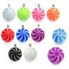 Bille acrylique ballon spirale filetage 1.6mm