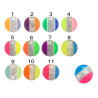Bille acrylique 3 couleurs pailleté filetage 1.6mm
