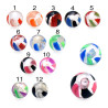 Bille acrylique transparente spirale filetage 1.6mm